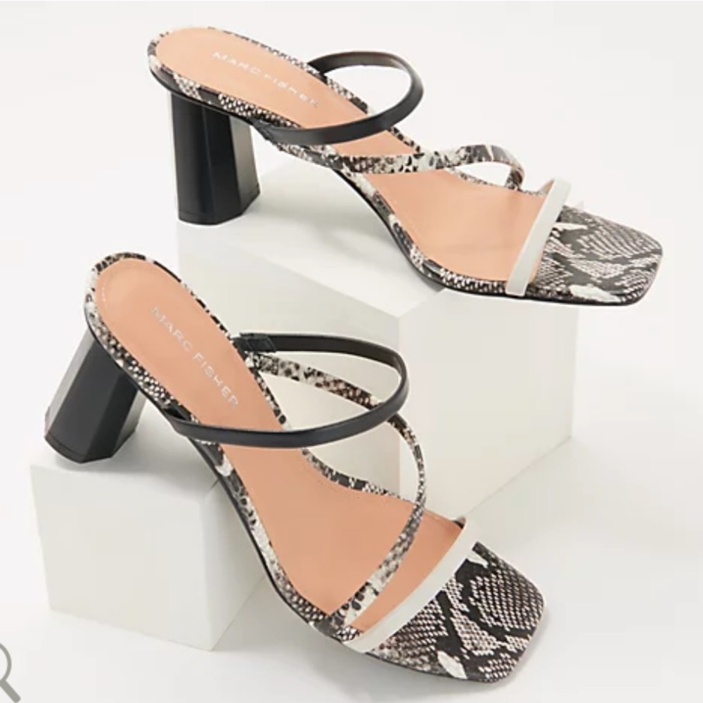 Marc Fisher Strappy Heeled Sandals - Aliana